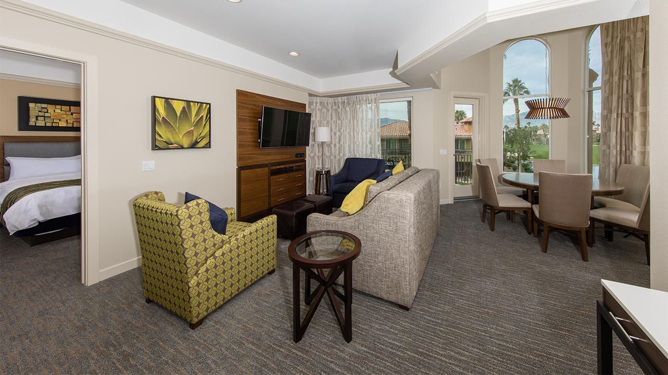 Living Room and Dining Room (1- or 2-Bedroom Villa)